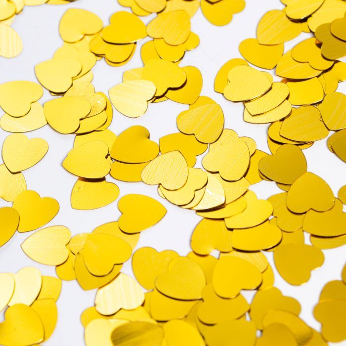 Guld hjärta bordsdekoration - 14 g