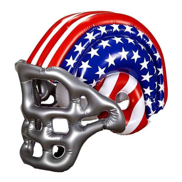Uppblåsbar Amerikansk Fotbollshjälm i Stars & Stripes
