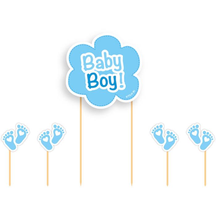 Baby pojke tårtfyllning 5x 