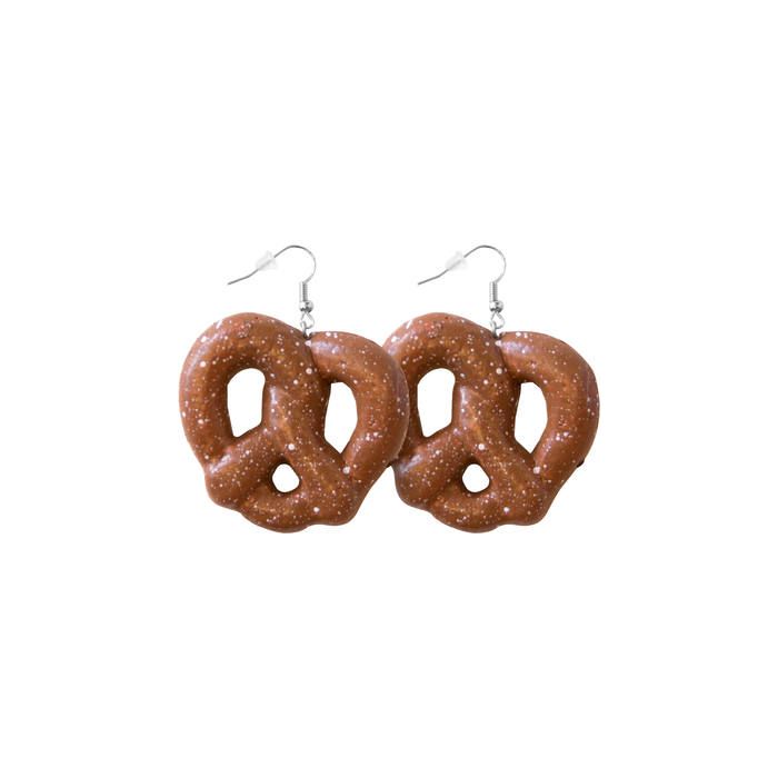 Oktoberfest pretzel kringelörhängen 
