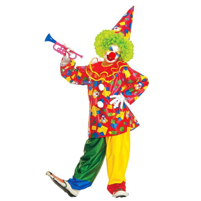 Roligt clownkostym med hatt för barn