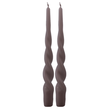 Snurrade stakar mörk sand 2x - 24 cm