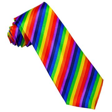 Regnbågsfärgad slips