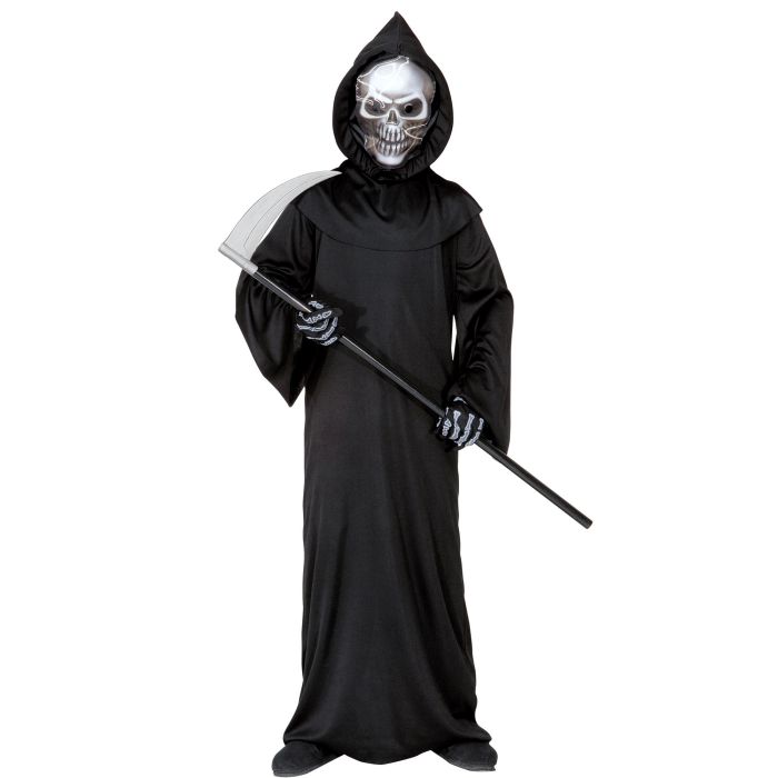 Grim Reaper kostym med silverskal till killar