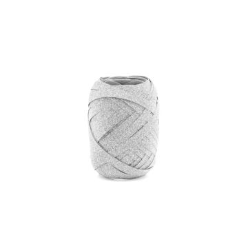 Presentband glitter silver 10 m