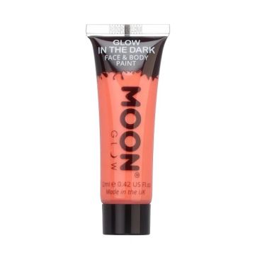 Självlysande ansikts- och kroppsmakeup orange Moon Creations - 12 ml 