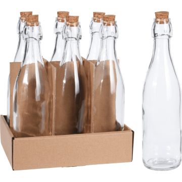 Glasflaska med korkpropp, 500 ml