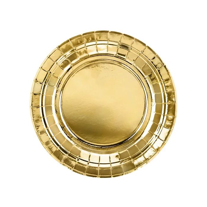 Guld Tallrikar 6x - 18 cm