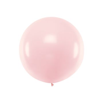 Gigantisk Pastell Ljusrosa Ballong - 1 meter