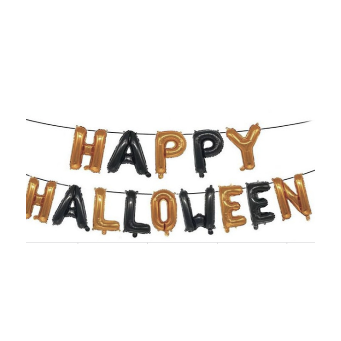 Happy Halloween ballong girland – 65 cm