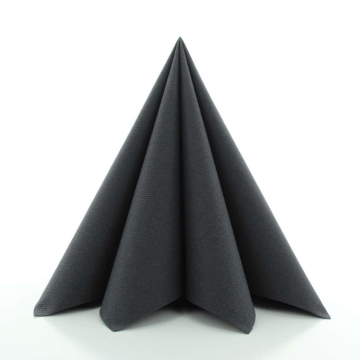 Lyxservetter svart 12x - 40x40 cm