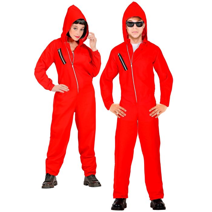Röd busfröoverall för barn