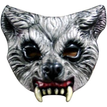 Skrämmande halva vargmask