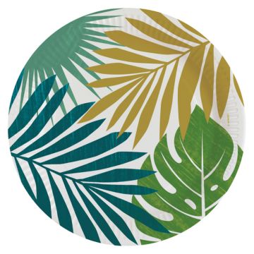 Monstera & Palm Tallrikar 8x - 23 cm