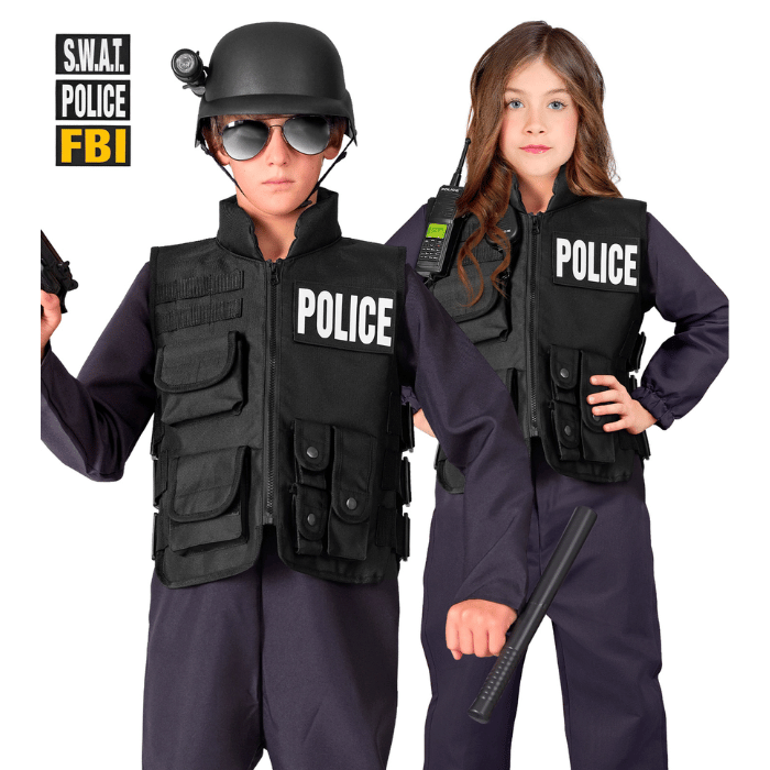Polisväst med velcro för barn - 3 sorter