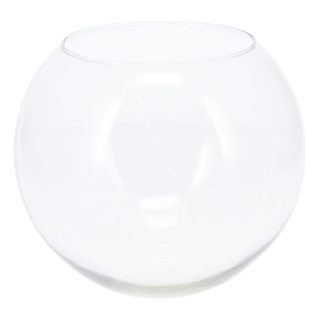 Transparent bollvas i glas 200x160 mm