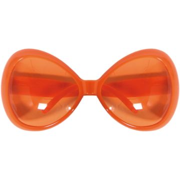 Roliga oversized glasögon orange 