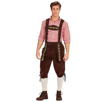 Tyroler lederhosen byxor brun