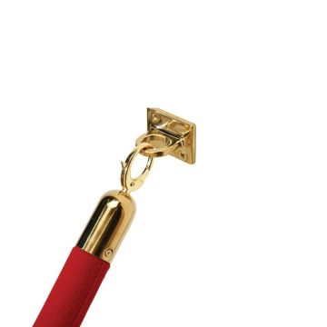 VIP avspärrningsrep väggfäste guld - 4x4 cm