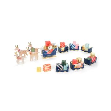 Julkalender jultomtens släde 