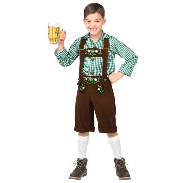Bayersk lederhosen-kostym för pojkar