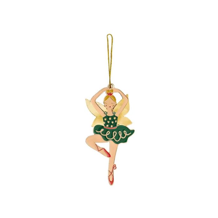 Ballerina Juldekoration i Metall