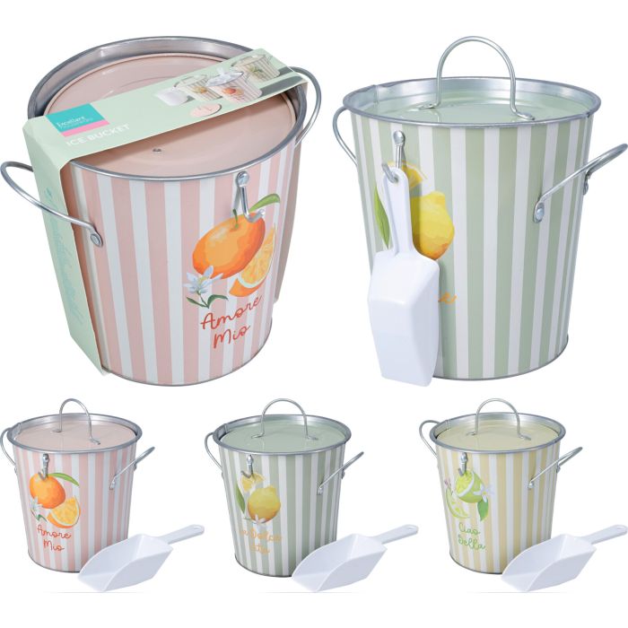 Isspandsset 3 delar med lock och plastspand