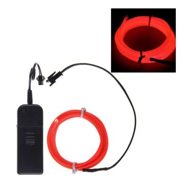 Neon LED röd ledning - 3 m
