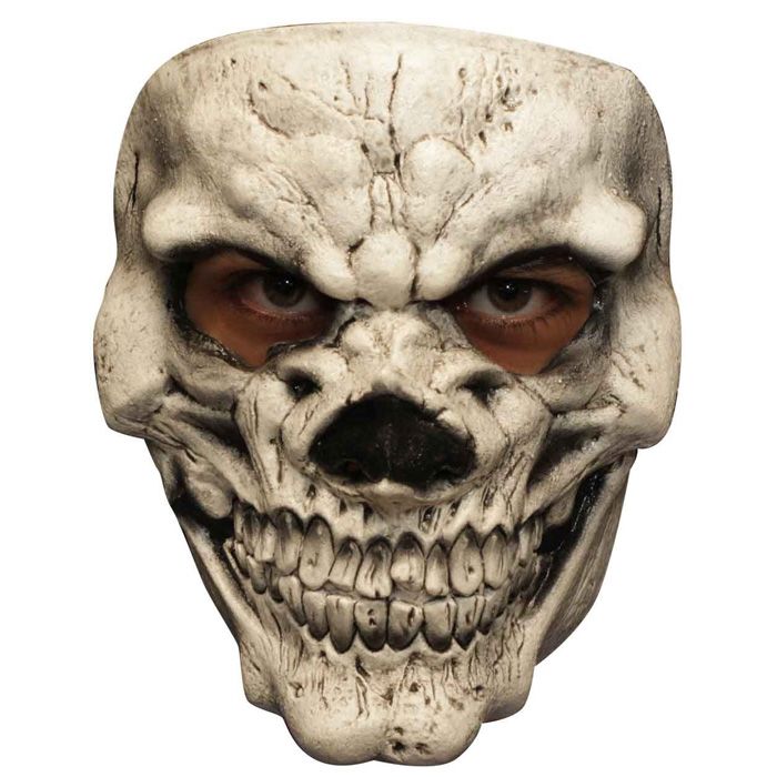 Läskig skelettkraniummask