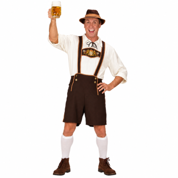 Oktoberfest kostym män - 4 delar
