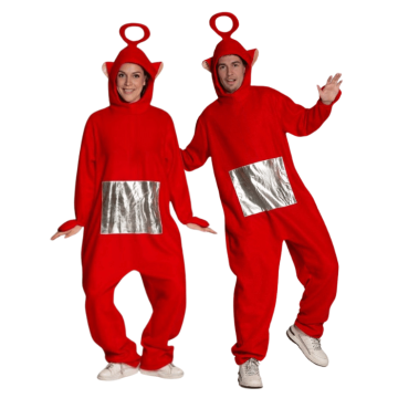 Röd Teletubbies kostym - unisex