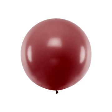 Gigantisk Pastell Bordeaux Ballong - 1 Meter