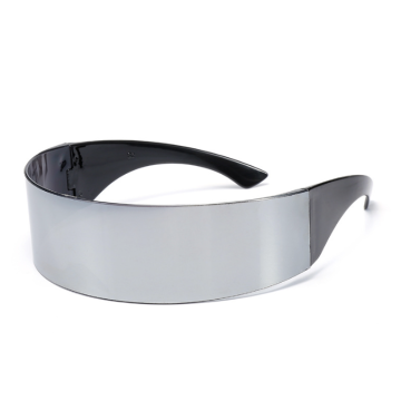 Solglasögon spegel visir svart - one size