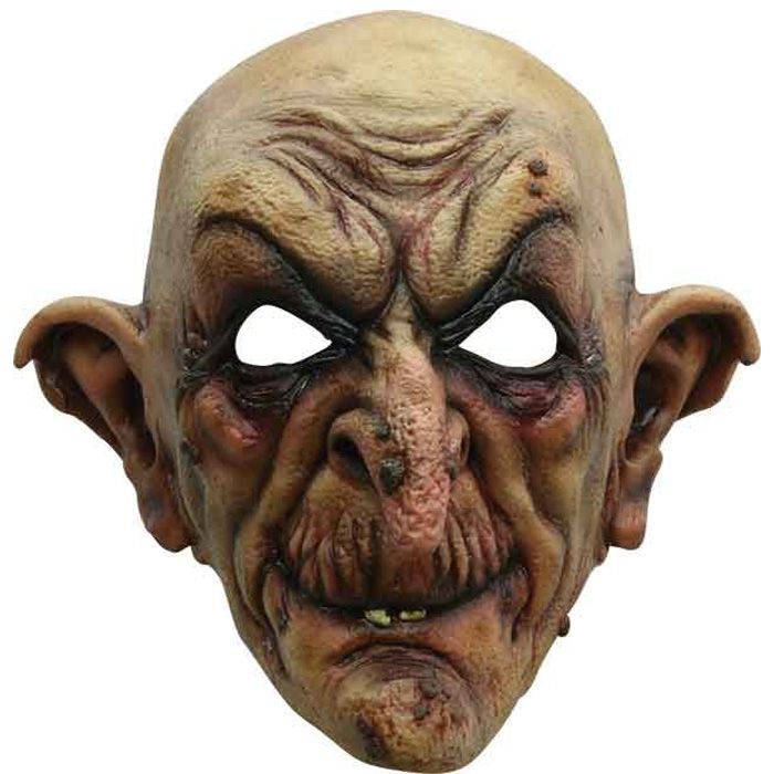 Skrämmande halloween trollkarlsmask