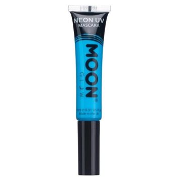 Neon UV-mascara intensiv blå, Moon Creations - 15 ml 