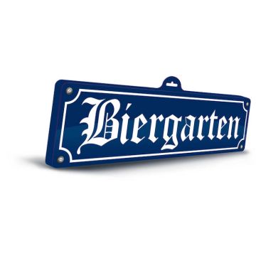 Oktoberfest 3D biergarten skylt - 48 x 12,5 cm