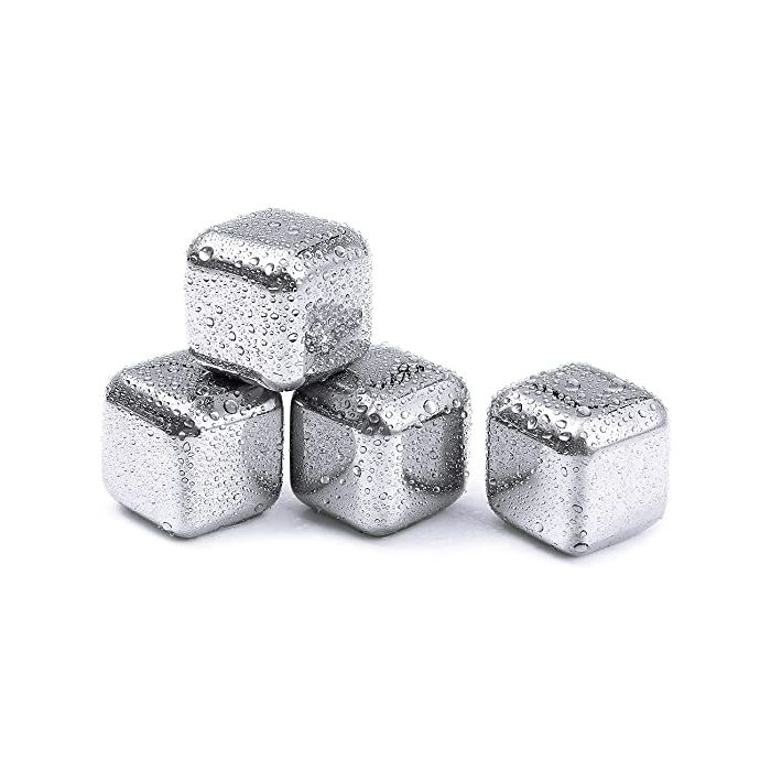 Stål isbitar 4x - 2,7x2,7x2,7 cm