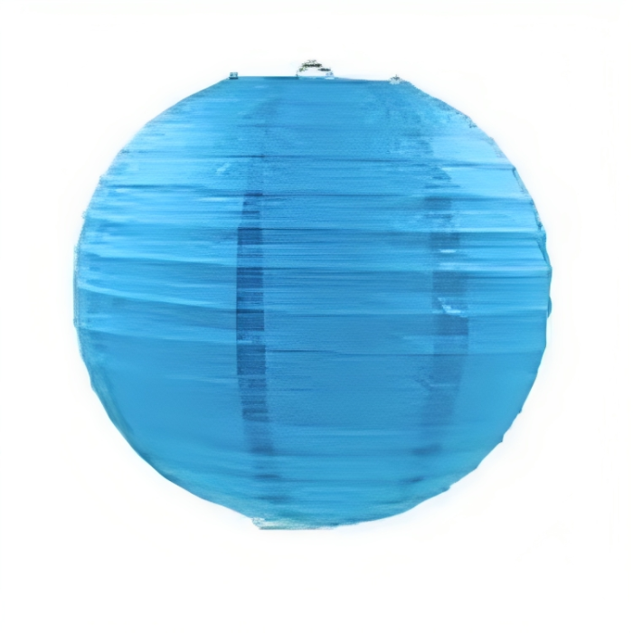 Blå papperslampa 40 cm