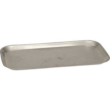Stonewashed serveringsplatta i rostfritt stål 33,7x17,5 cm