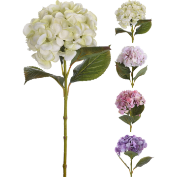 Konstgjord Hortensia 65 cm - 4 olika färger