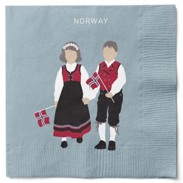 Servetter med Norge motiv 20x Det Gamla Apoteket