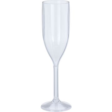 Champagneglas i akryl 165 ml med lång fot