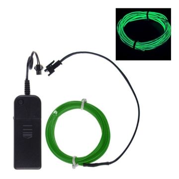 Neon grön LED sladd - 3 m