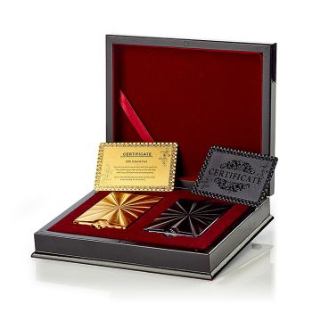 Kortspel deluxe Guld/Svart 2x