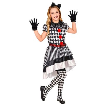 Klassisk harlekin-klänning för tjejer