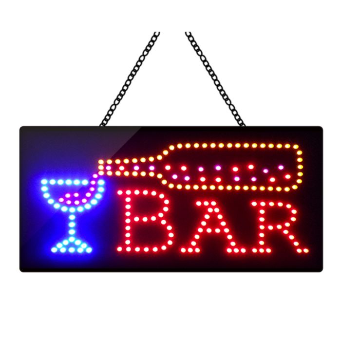LED bar-skylt - 48x25 cm