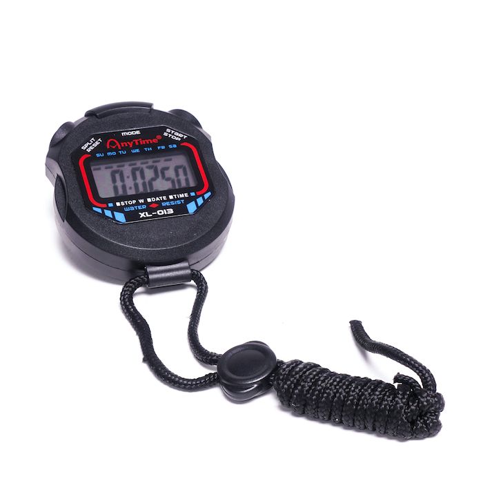 Multifunktionell digital stopwatch svart