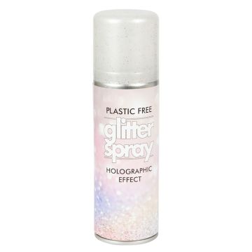 Glitterspray för kropp och hår 125 ml multifärgad holografisk