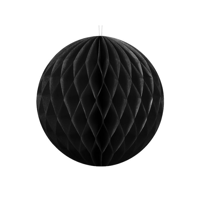 Svart Honeycomb - 40 cm