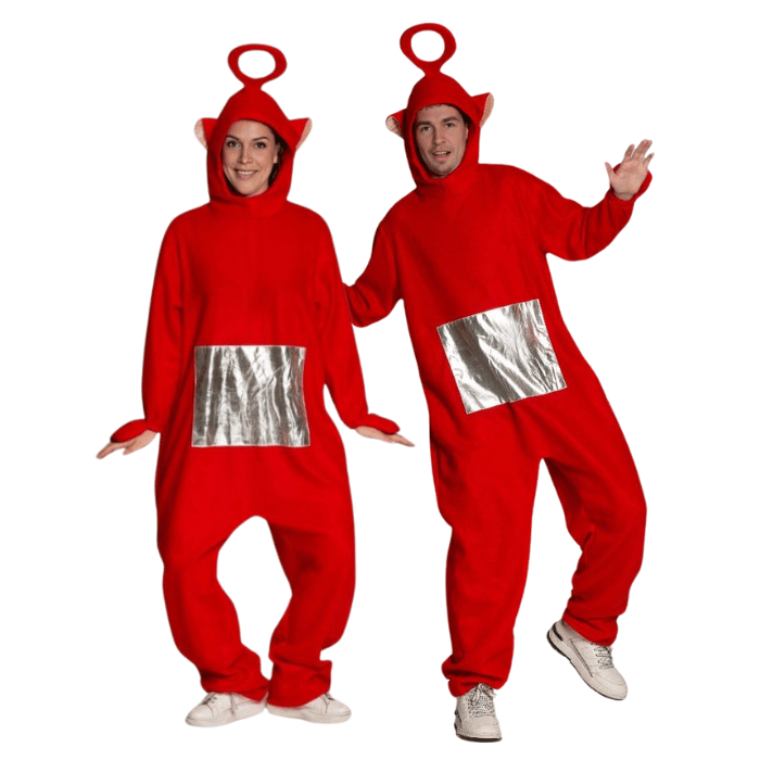 Röd Teletubbies kostym - unisex